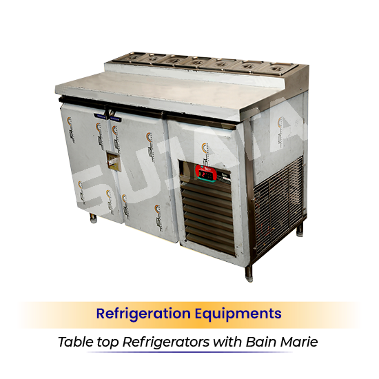 Table top Refrigerators with Bain Marie
