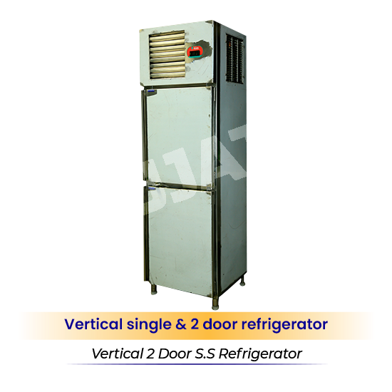 Vertical 2 doors S.S refrigerator